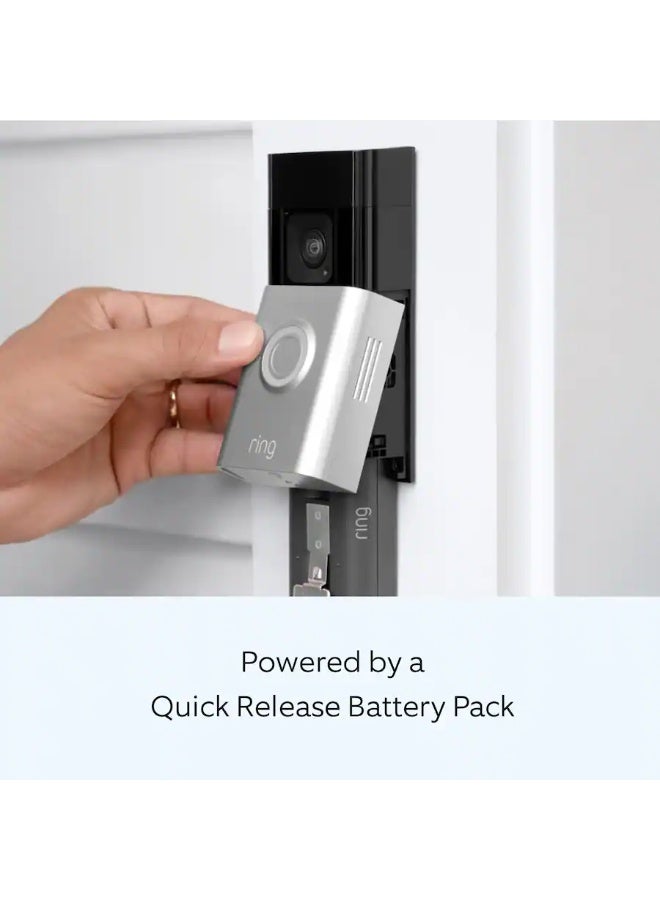 Ring Battery Doorbell Plus – 1536p HD+ Video, Motion Detection, Two‑Way Talk, Quick‑Release Battery Pack, Wi‑Fi, Night Vision, Easy Installation – Satin Nickel - Image 4